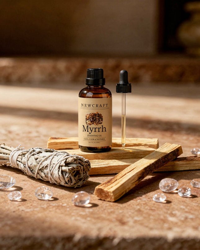 Pure Myrrh Essential Oil – 100% Natural Aromatherapy Oil (1 fl oz)