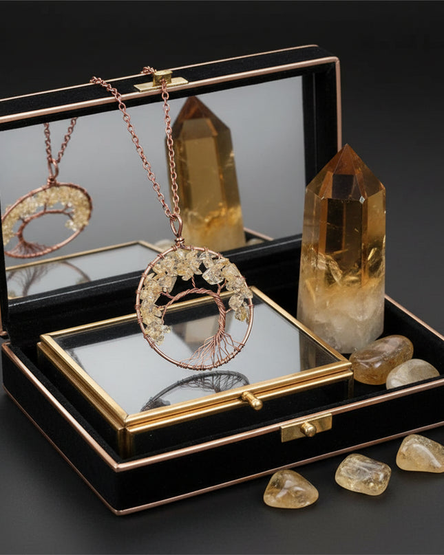 Chakra Balance Tree Pendant Necklace