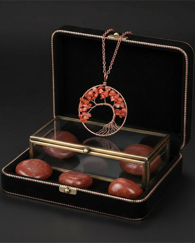 Chakra Balance Tree Pendant Necklace