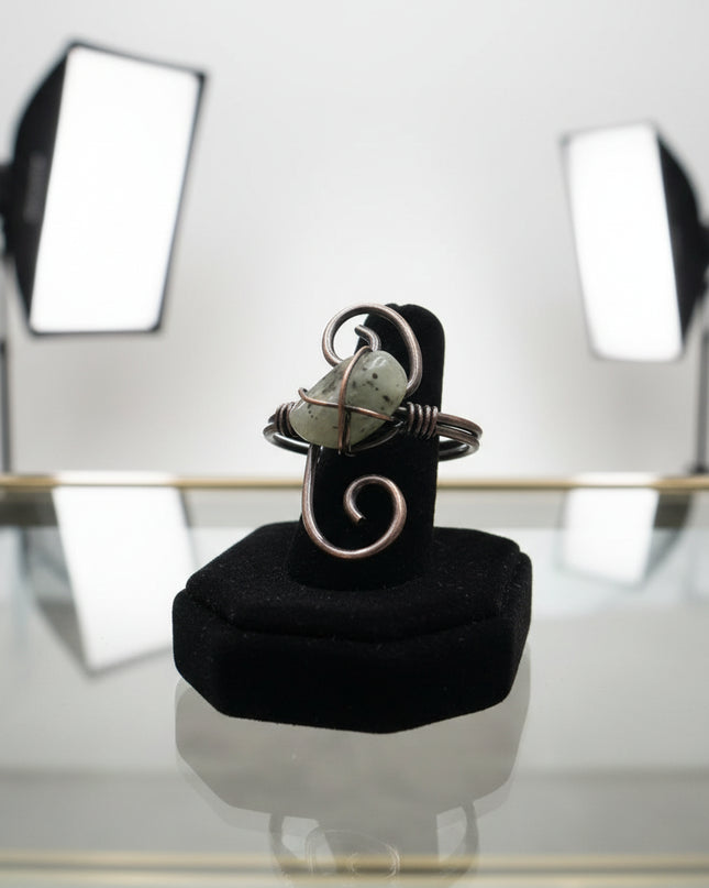 Copper Stone Crystal S-Ring