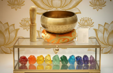 Copper Singing Bowl - Meditation Sound Healing with Striker & Cushion