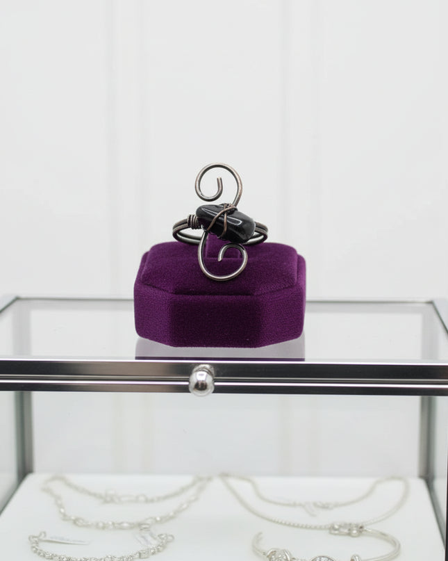 Copper Stone Crystal S-Ring