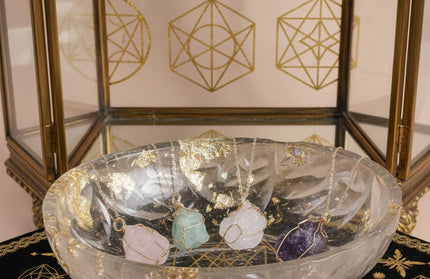 Natural Gemstone Necklace: Chakra Stone Pendant Energy Healing Crystal