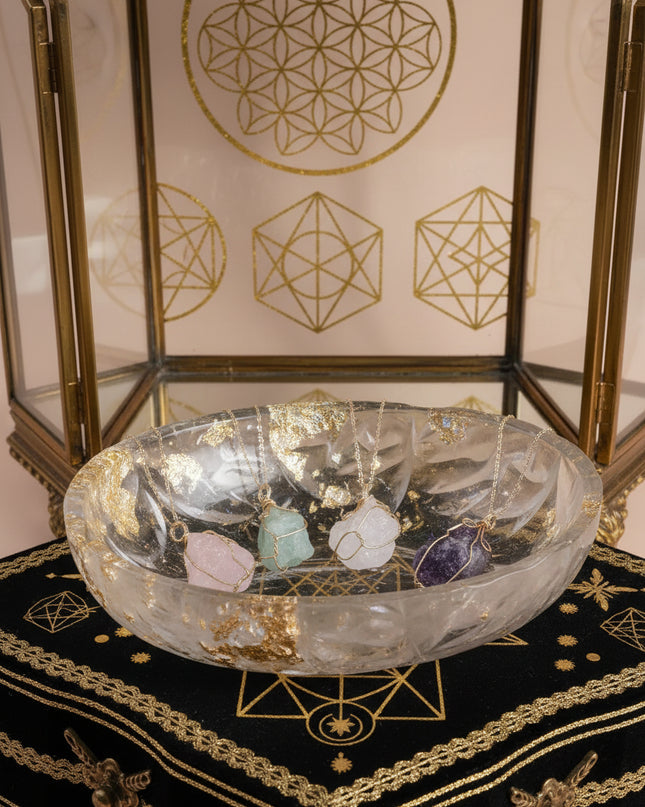 Natural Gemstone Necklace: Chakra Stone Pendant Energy Healing Crystal