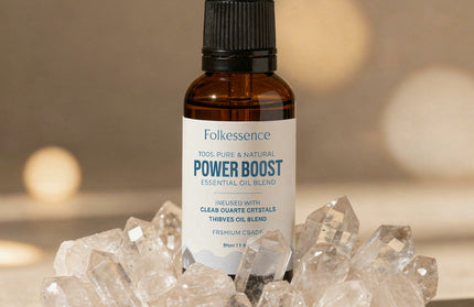 Thieves Essential Oil – 100% Pure Aromatherapy Blend with Clear Quartz Crystal (1 fl oz)