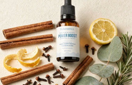 Thieves Essential Oil – 100% Pure Aromatherapy Blend with Clear Quartz Crystal (1 fl oz)