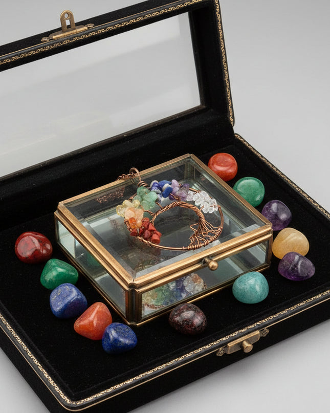 Chakra Balance Tree Pendant Necklace