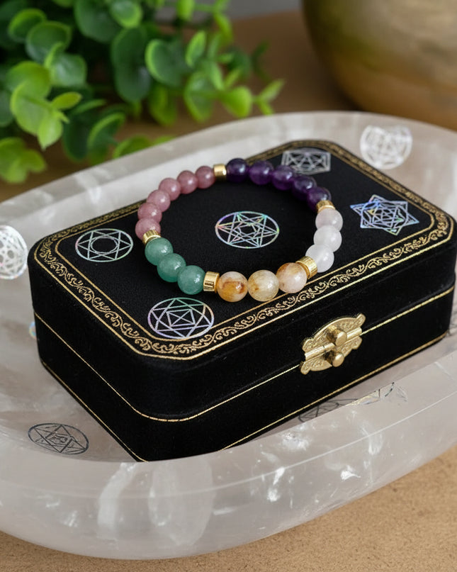 Natural Stone Citrine Dongling Malachite Bracelet