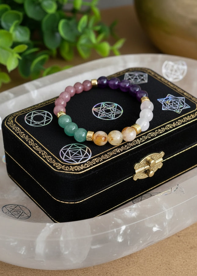 Natural Stone Citrine Dongling Malachite Bracelet