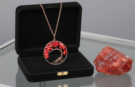 Chakra Balance Tree Pendant Necklace