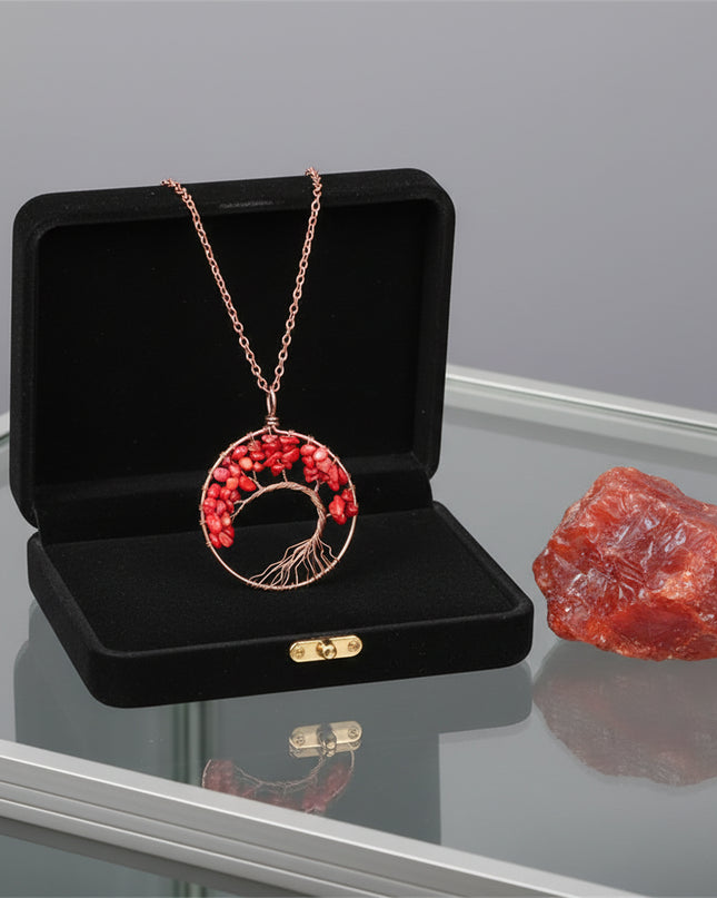 Chakra Balance Tree Pendant Necklace