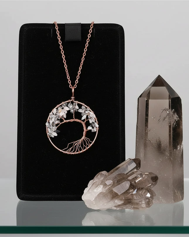 Chakra Balance Tree Pendant Necklace