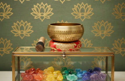 Copper Singing Bowl - Meditation Sound Healing with Striker & Cushion