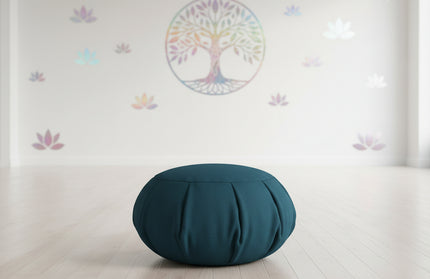 Cotton Meditation Cushion - Breathable Yoga Zafu for Comfortable Practice