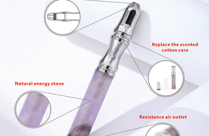 Crystal Breathing Tool - Anxiety Relief & Meditation Necklace