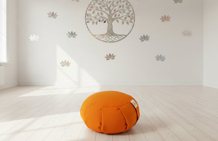 Cotton Meditation Cushion - Breathable Yoga Zafu for Comfortable Practice