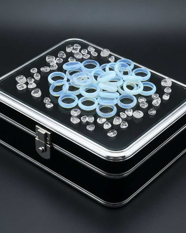 Elegant Crystal Agate Essence Ring