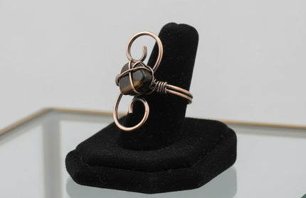 Copper Stone Crystal S-Ring