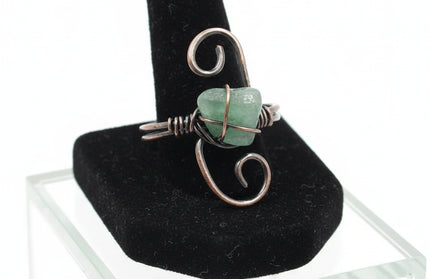 Copper Stone Crystal S-Ring