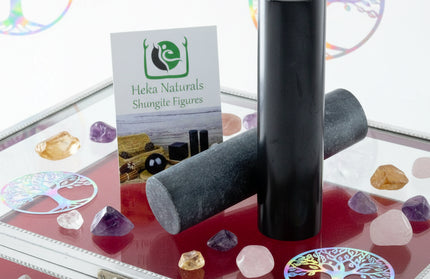 Heka Naturals Shungite & Soapstone Harmonizer Set - Natural Healing Crystals