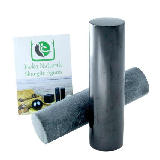 Heka Naturals Shungite & Soapstone Harmonizer Set - Natural Healing Crystals