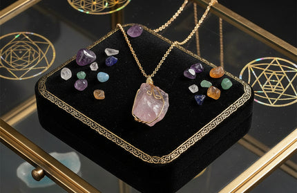Natural Gemstone Necklace: Chakra Stone Pendant Energy Healing Crystal
