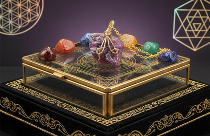 Natural Gemstone Necklace: Chakra Stone Pendant Energy Healing Crystal