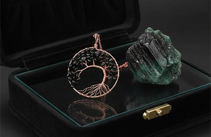 Chakra Balance Tree Pendant Necklace