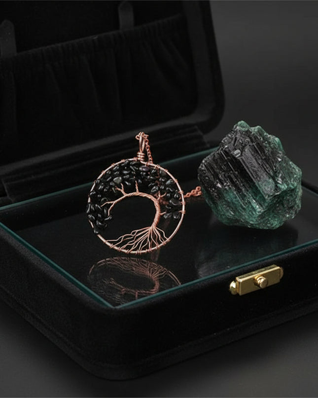 Chakra Balance Tree Pendant Necklace