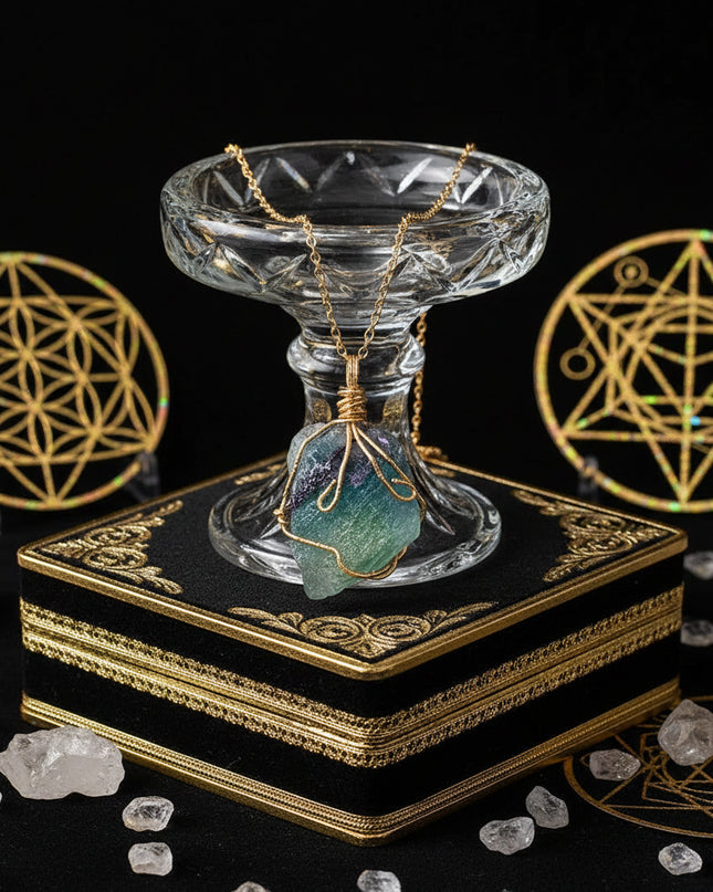 Natural Gemstone Necklace: Chakra Stone Pendant Energy Healing Crystal