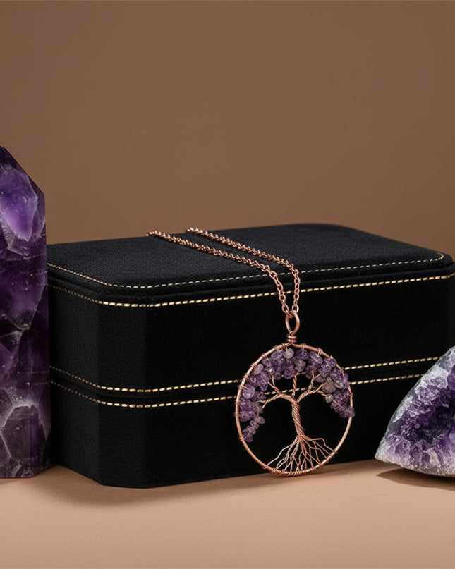 Chakra Balance Tree Pendant Necklace