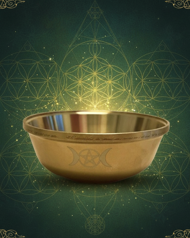 Pure Copper Altar Bowl background design