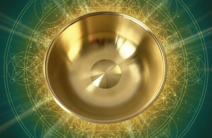 Pure Copper Altar Bowl - interior view