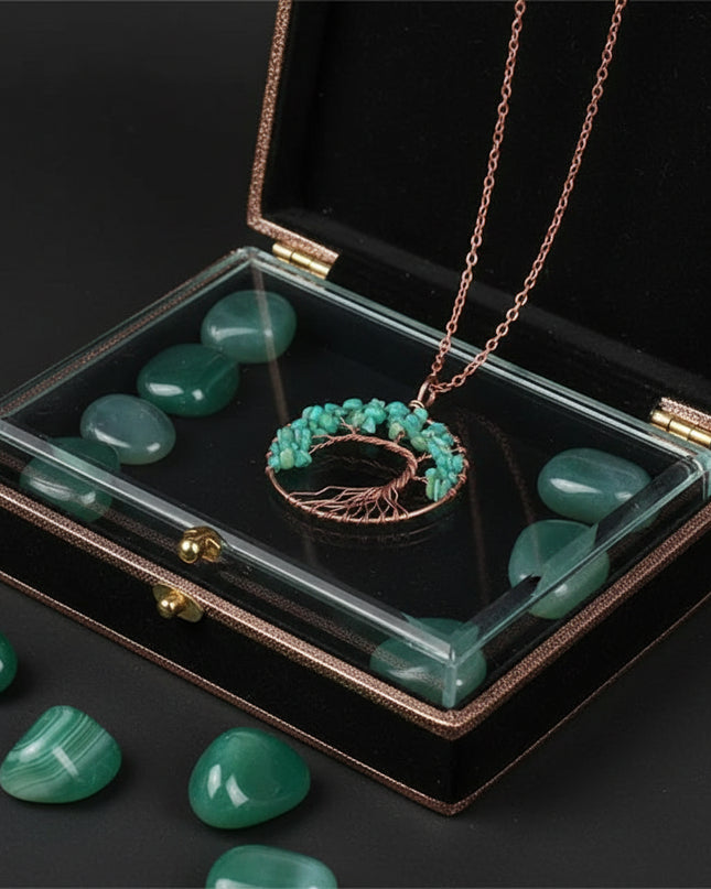 Chakra Balance Tree Pendant Necklace