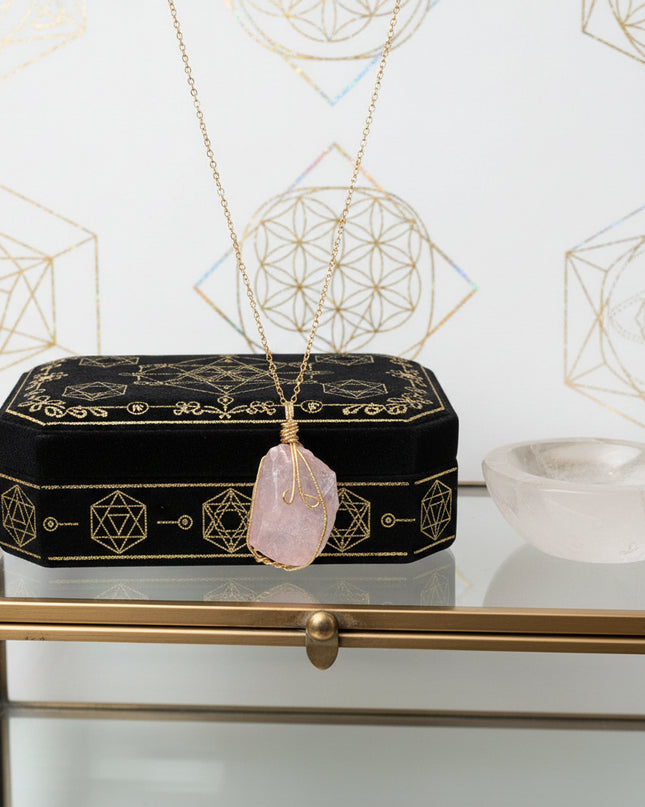 Natural Gemstone Necklace: Chakra Stone Pendant Energy Healing Crystal