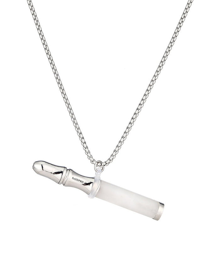 Crystal Breathing Tool - Anxiety Relief & Meditation Necklace