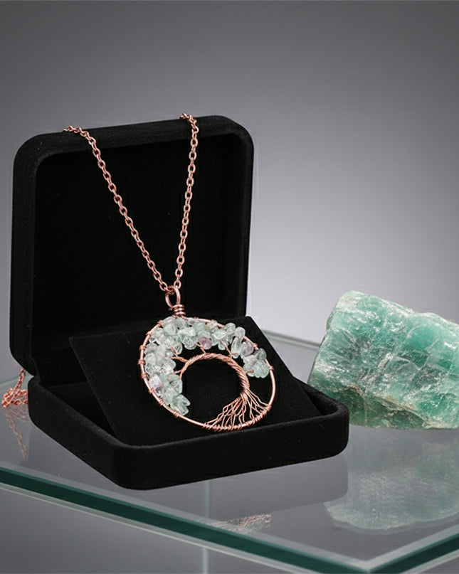 Chakra Balance Tree Pendant Necklace